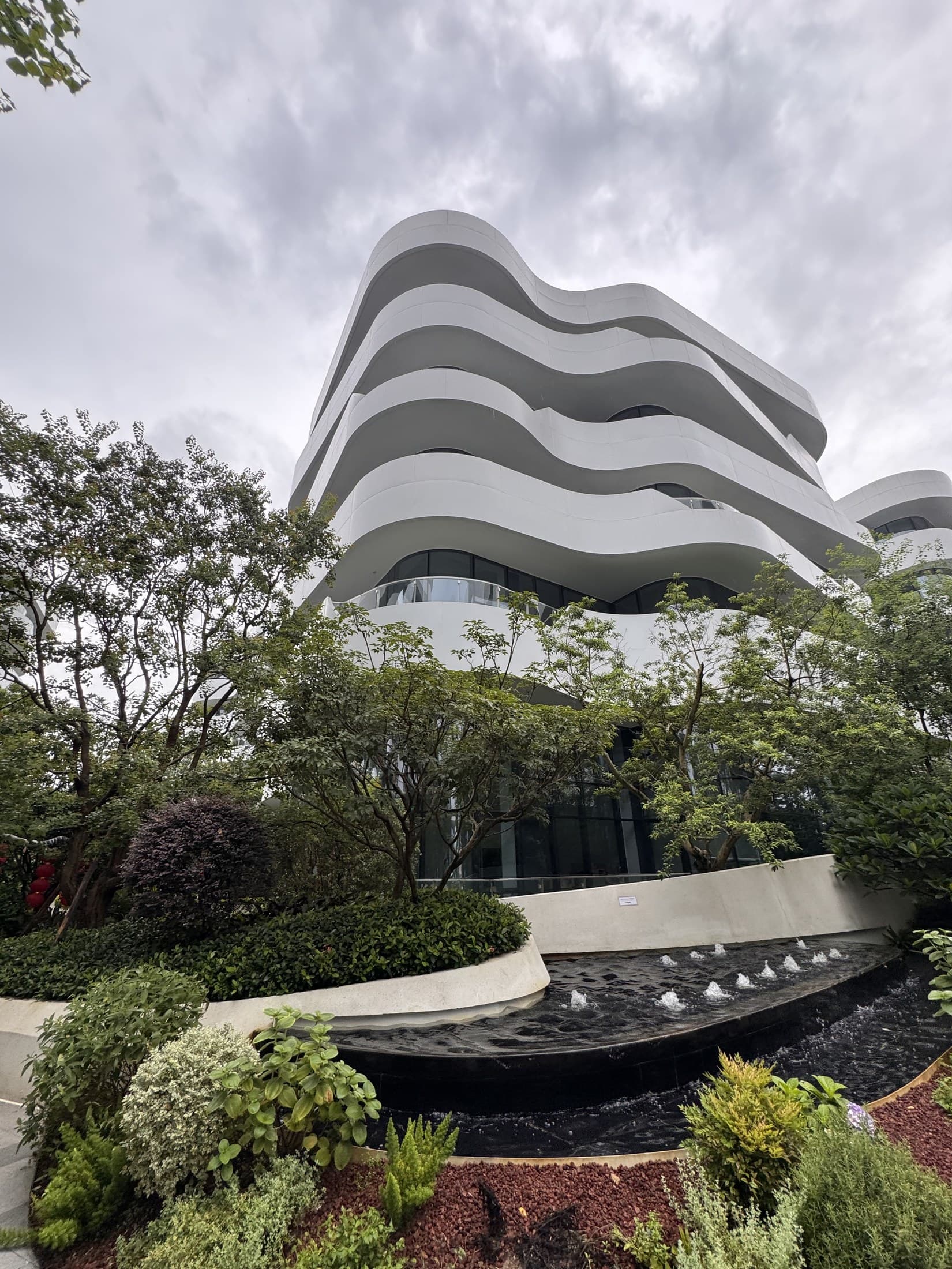 Architecture and landscape around WAVE headquarters at Shiwan MAX Technology Park